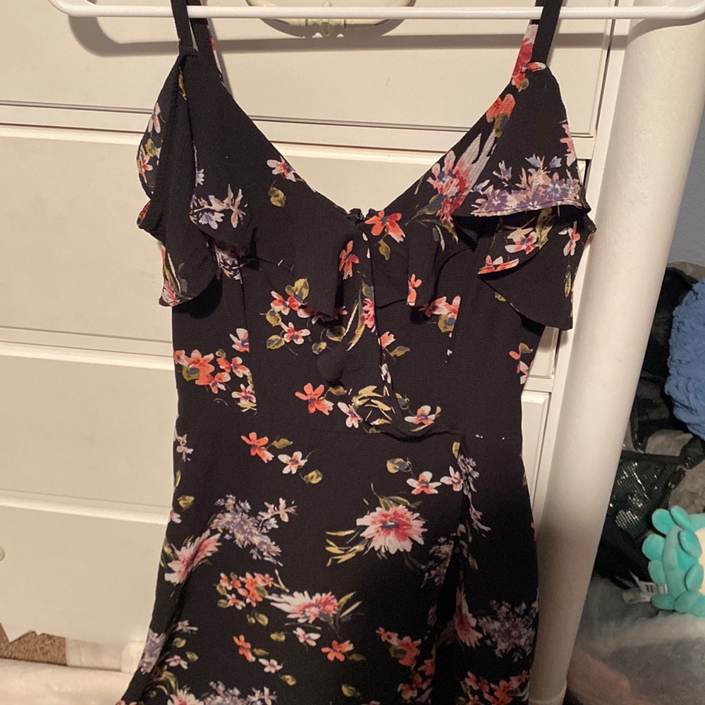 black romper/dress with flowers